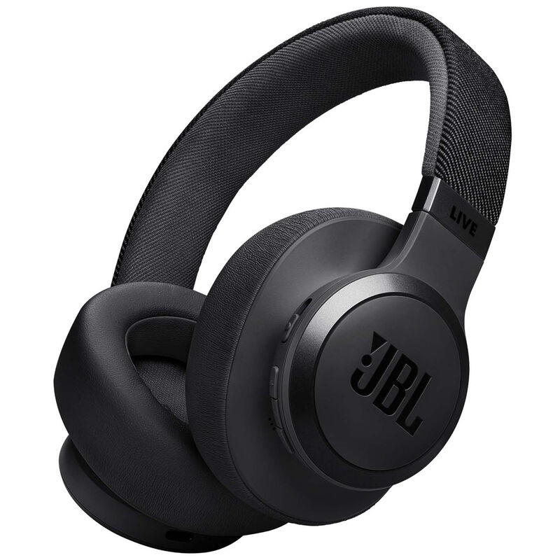 JBL - Live 770NC Wireless Noise Cancelling Over-The-Ear Headphones - Black