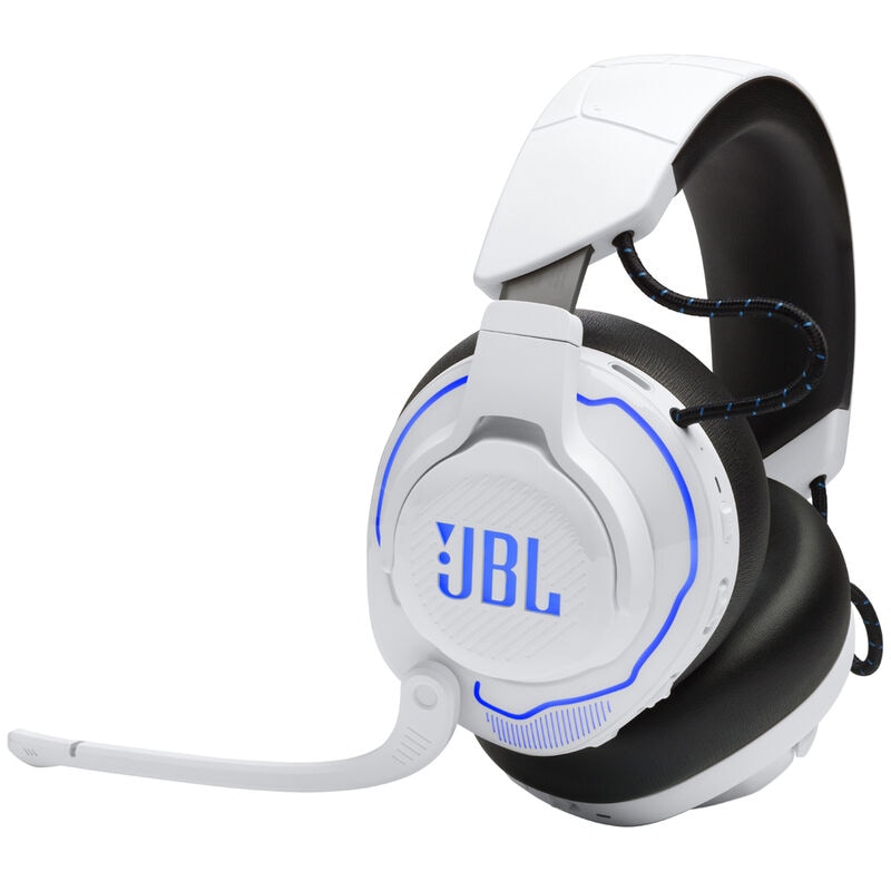 JBL Quantum 910P Wireless Over-Ear Gaming Headset with Head Tracking-Enhanced, Active Noise Cancelling & Bluetooth - White