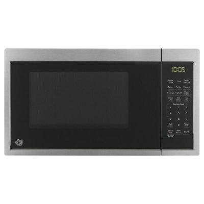 GE 19 in. 0.9 cu.ft Countertop Microwave with 10 Power Levels - Stainless Steel