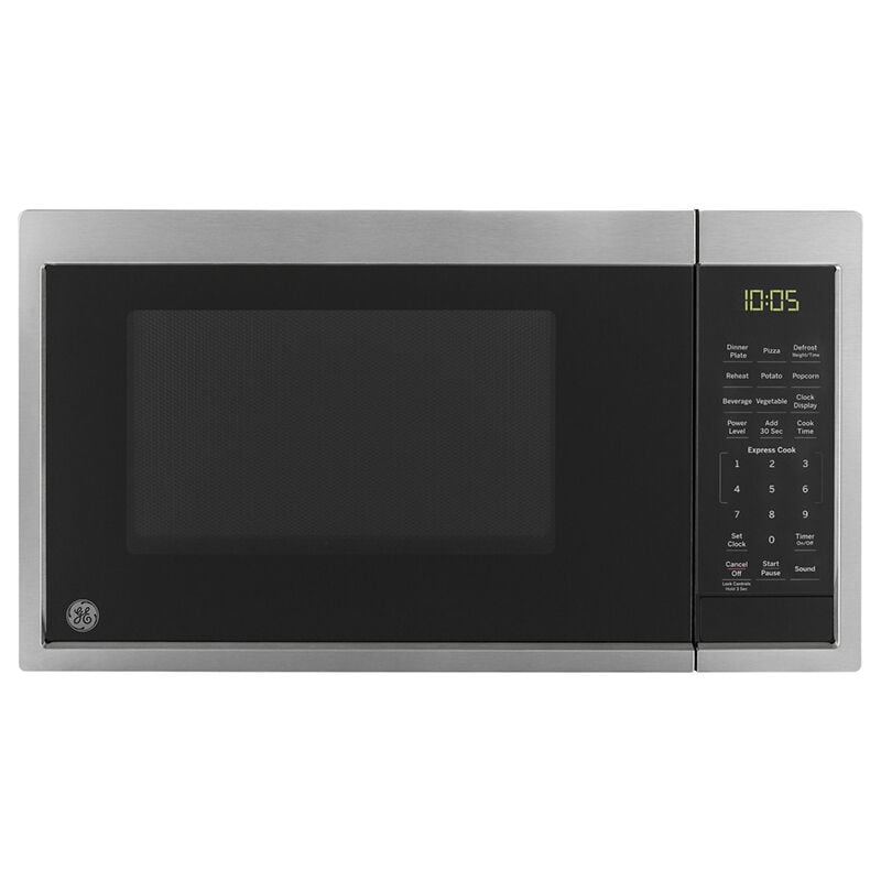 GE 19 in. 0.9 cu.ft Countertop Microwave with 10 Power Levels - Stainless Steel