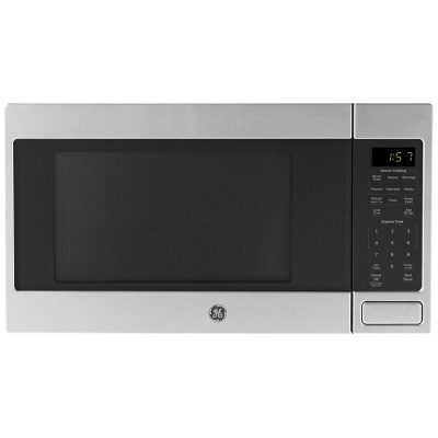 GE 22 in. 1.6 cu.ft Countertop Microwave with 10 Power Levels & Sensor Cooking Controls - Stainless Steel