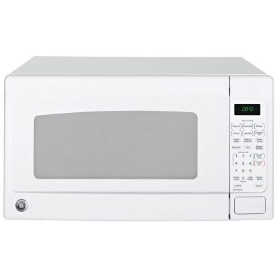 GE 24 in. 2.0 cu.ft Countertop Microwave with 10 Power Levels & Sensor Cooking Controls - White