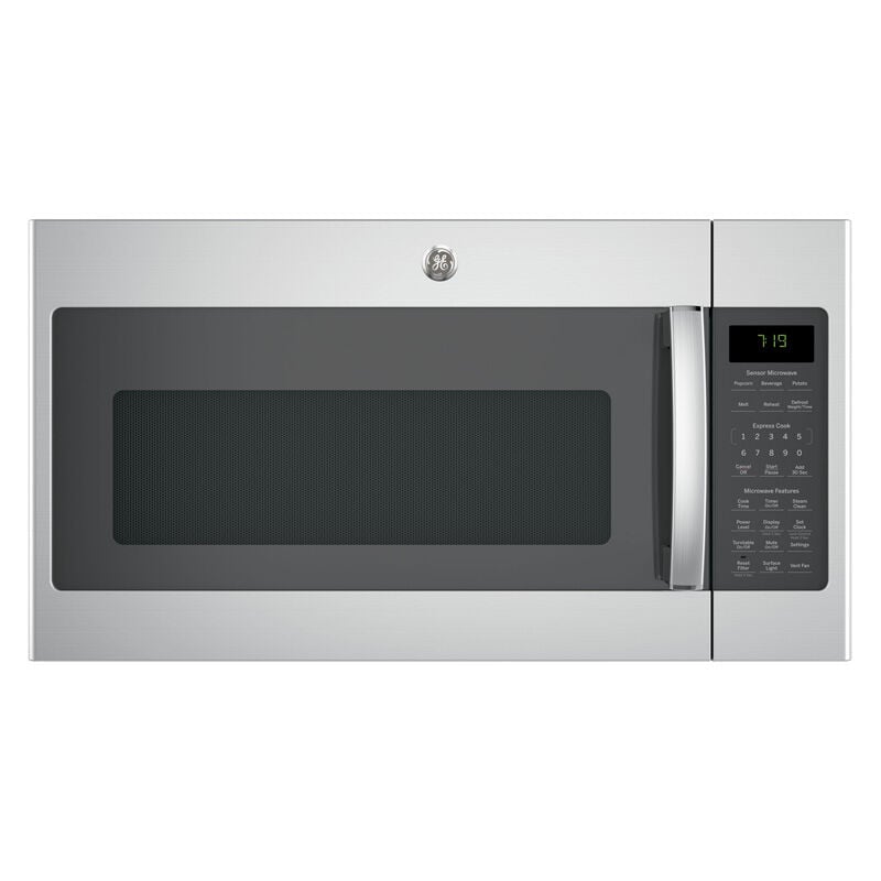 GE 30" 1.9 Cu. Ft. Over-the-Range Microwave with 10 Power Levels, 400 CFM & Sensor Cooking Controls - Stainless Steel