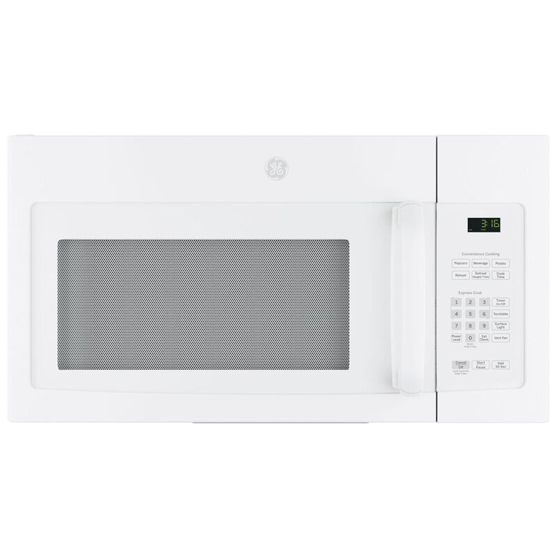 GE 30" 1.6 Cu. Ft. Over-the-Range Microwave with 10 Power Levels & 300 CFM - White