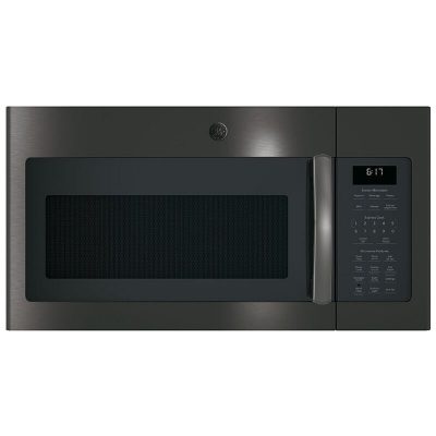 GE 30" 1.7 Cu. Ft. Over-the-Range Microwave with 10 Power Levels, 300 CFM & Sensor Cooking Controls - Black Stainless