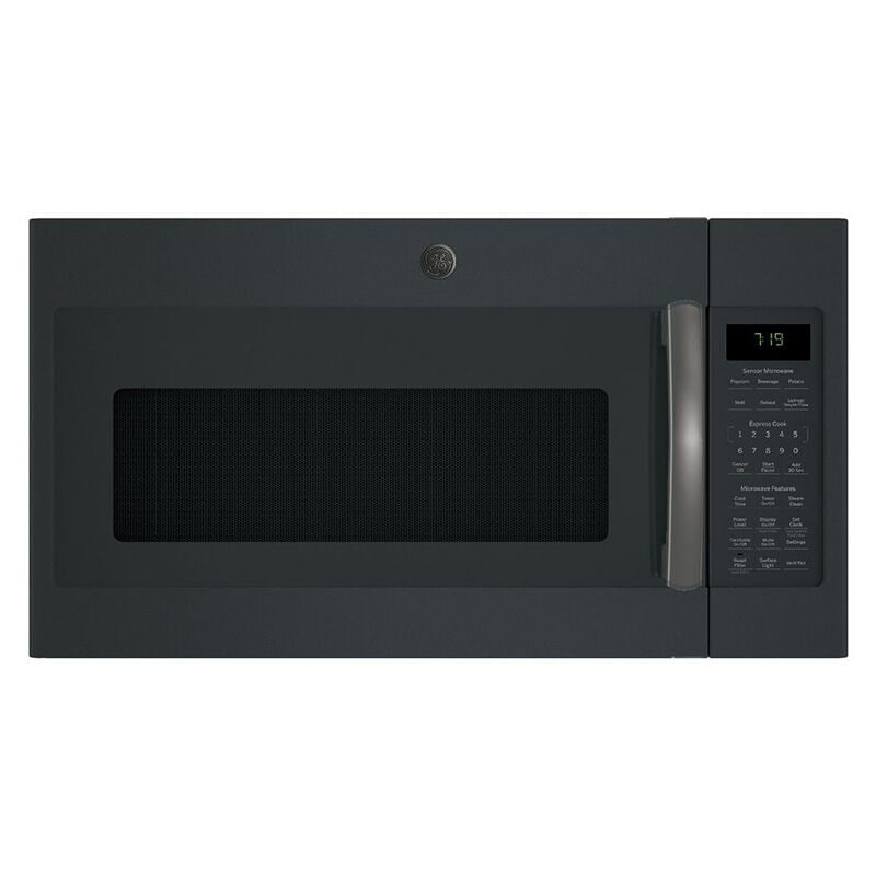 GE 30" 1.9 Cu. Ft. Over-the-Range Microwave with 10 Power Levels, 400 CFM & Sensor Cooking Controls - Black Slate