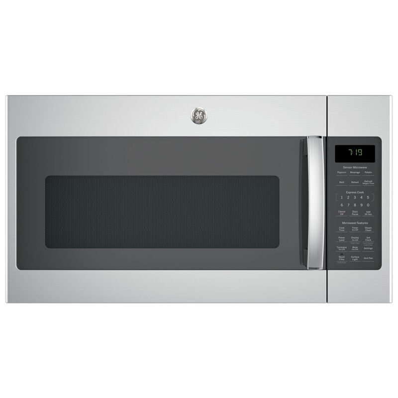 GE 30" 1.9 Cu. Ft. Over-the-Range Microwave with 10 Power Levels, 400 CFM & Sensor Cooking Controls - Stainless Steel