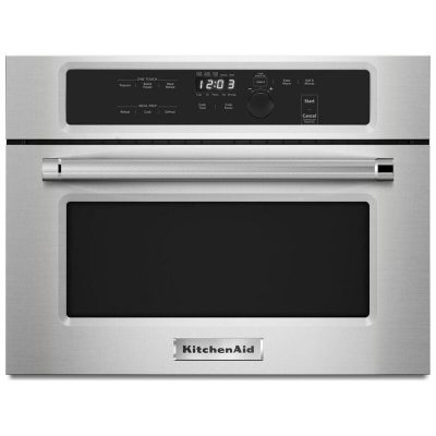 KitchenAid 24 in. 1.4 cu.ft Built-In Microwave with 10 Power Levels & Sensor Cooking Controls - Stainless Steel