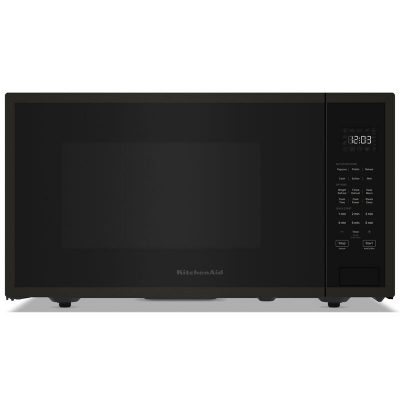 KitchenAid 22 in. 1.6 cu. ft. Countertop Microwave with 10 Power Levels & Sensor Cooking Controls - Black Stainless Steel with PrintShield Finish
