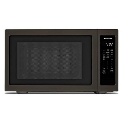 KitchenAid 24 in. 2.2 cu.ft Countertop Microwave with 10 Power Levels & Sensor Cooking Controls - Black Stainless Steel