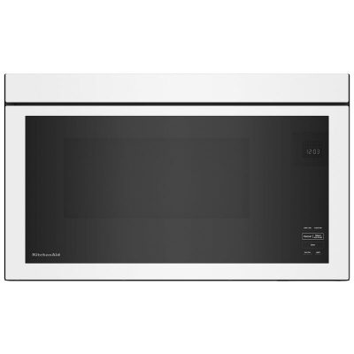 KitchenAid 30 in. 1.1 cu. ft. Over-the-Range Microwave with 10 Power Levels, 400 CFM & Sensor Cooking Controls - White