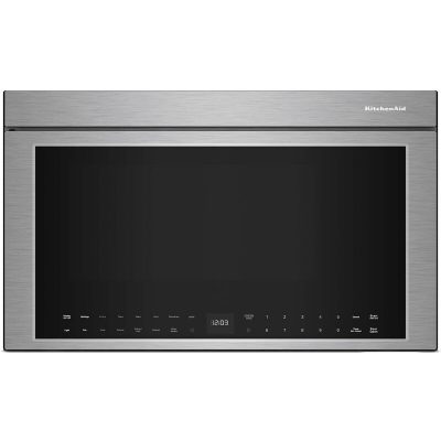 KitchenAid 30 in. 1.1 cu. ft. Over-the-Range Smart Microwave with 10 Power Levels, 400 CFM & Sensor Cooking Controls - Stainless Steel
