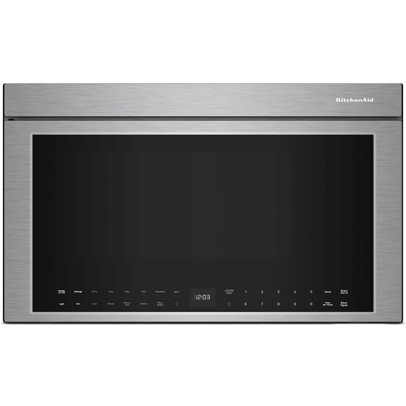 KitchenAid 30 in. 1.1 cu. ft. Over-the-Range Smart Microwave with 10 Power Levels, 400 CFM & Sensor Cooking Controls - Stainless Steel