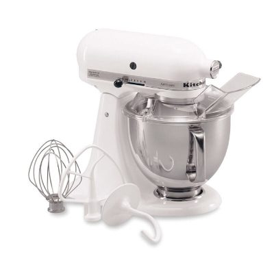KitchenAid Artisan 10-Speed 5-Quart Tilt-Head Electric Stand Mixer - White