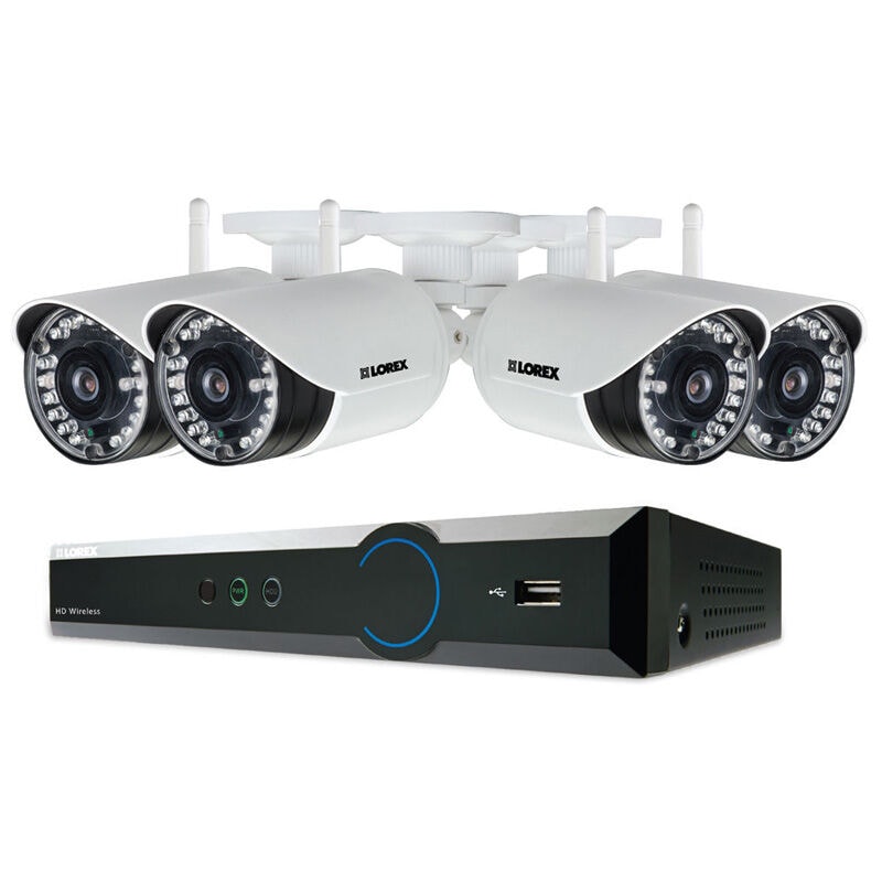 Lorex 4-Channel 720P DVR with 1 TB HDD and 4 720p Bullet Cameras