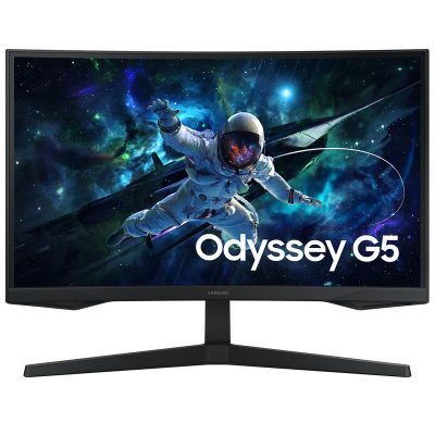 Samsung - 27" Odyssey 1000R Curved QHD 165Hz 1ms AMD FreeSync Gaming Monitor (DP, HDMI) - Black
