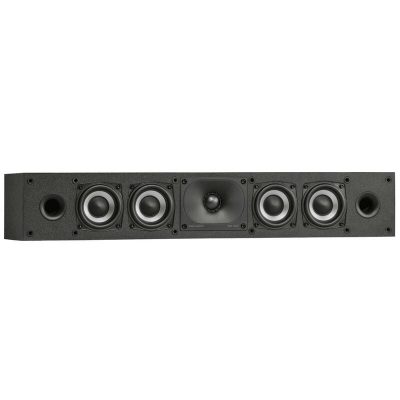Polk Monitor XT35 High Resolution Slim Center Channel Speaker - Black