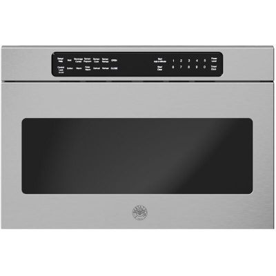Bertazzoni Professional Series 24 in. 1.2 cu. ft. Microwave Drawer with 11 Power Levels & Sensor Cooking Controls - Stainless Steel