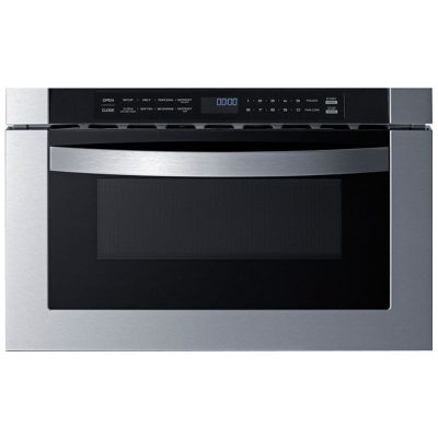 Summit 24 in. 1.2 cu. ft. Microwave Drawer with 11 Power Levels - Stainless Steel
