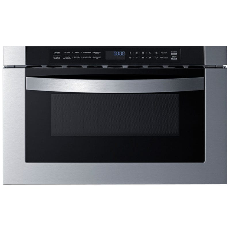 Summit 24 in. 1.2 cu. ft. Microwave Drawer with 11 Power Levels - Stainless Steel
