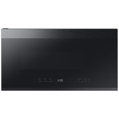 Samsung Bespoke 30 in. 2.1 cu. ft. Over-the-Range Smart Microwave with 10 Power Levels, 400 CFM & Sensor Cooking Controls - Matte Black Steel