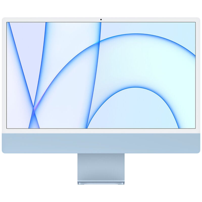 Apple iMac 24" (Mid 2021) with Apple M1, 4.5K Retina Display, 8GB RAM, 256GB SSD, Apple 8-core GPU, MacOS Big Sur - Blue