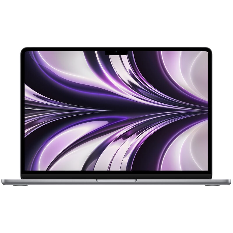 Apple MacBook Air 13.6" Retina Display (Mid 2022) with Apple M2, 8GB RAM, 512GB SSD, 10-core GPU, MacOS - Space Gray