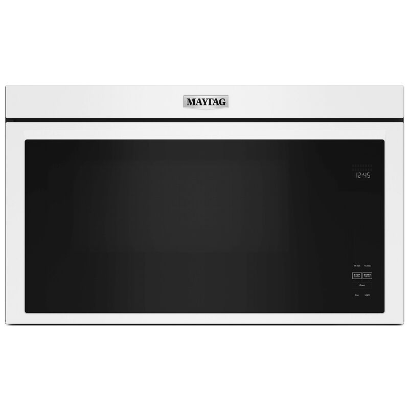 Maytag 30 in. 1.1 cu. ft. Over-the-Range Microwave with 10 Power Levels, 300 CFM & Sensor Cooking Controls - White