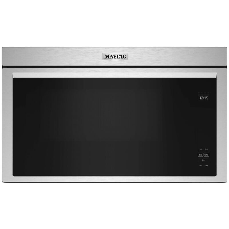 Maytag 30 in. 1.1 cu. ft. Over-the-Range Microwave with 10 Power Levels, 300 CFM & Sensor Cooking Controls - Fingerprint Resistant Stainless Steel