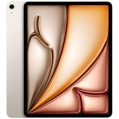 Apple - 13-inch iPad Air (Latest Model) M2 chip Wi-Fi 256GB - Starlight