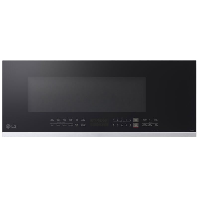 LG 30 in. 1.3 cu. ft. Over-the-Range Smart Microwave with 10 Power Levels, 550 CFM & Sensor Cooking Controls - PrintProof Stainless Steel