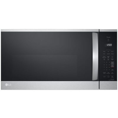 LG 30 in. 1.8 cu. ft. Over-the-Range Smart Microwave with 10 Power Levels, 300 CFM & Sensor Cooking Controls - PrintProof Stainless Steel