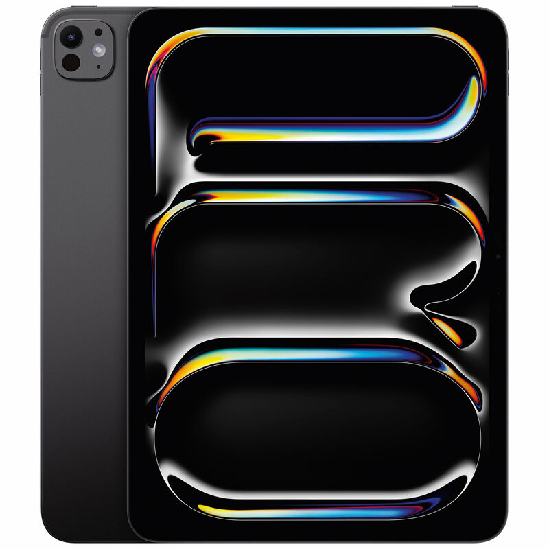 Apple - 11-inch iPad Pro (Latest Model) M4 chip Wi-Fi 1TB with OLED Nano Texture Glass - Space Black