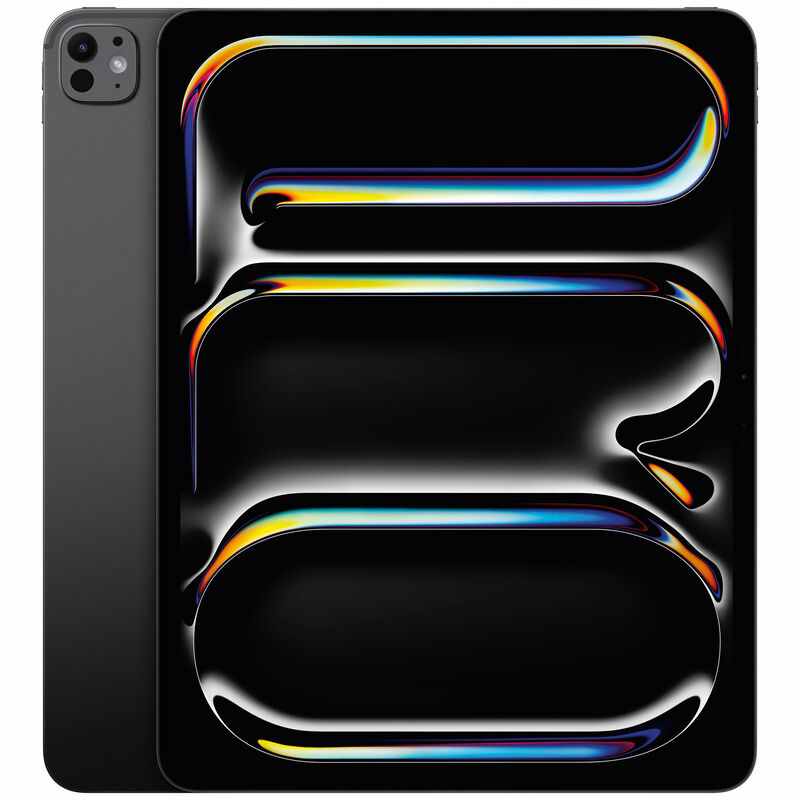 Apple - 13-inch iPad Pro (Latest Model) M4 chip Wi-Fi 1TB with OLED Nano Texture Glass - Space Black