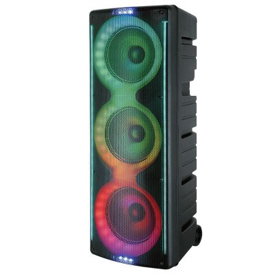 QFX 3 X 10 Bluetooth Rechargeable Party Speaker - Black