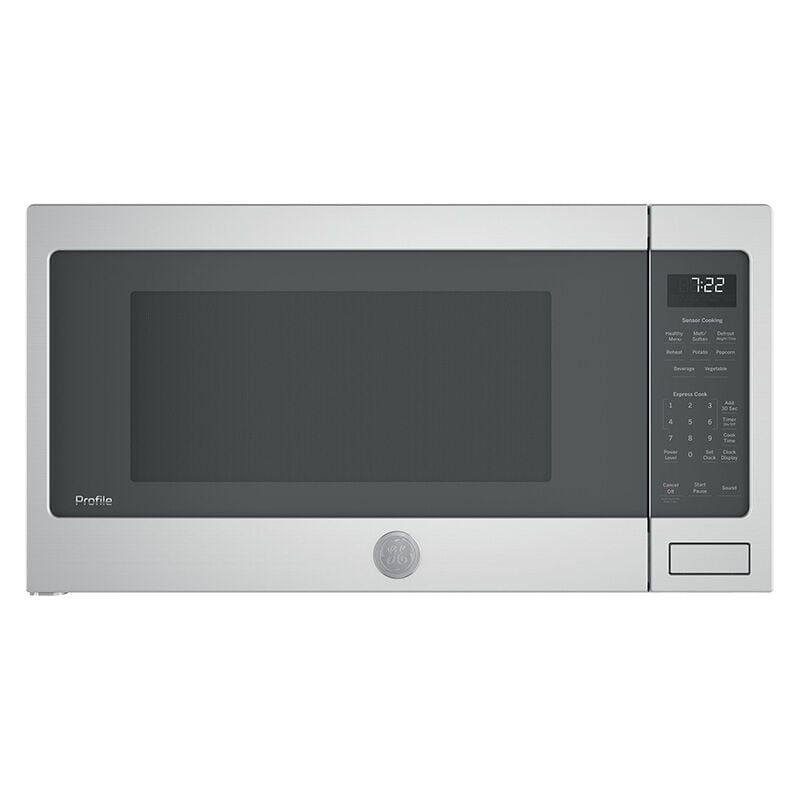 GE Profile 24 in. 2.2 cu.ft Countertop Microwave with 10 Power Levels & Sensor Cooking Controls - Stainless Steel