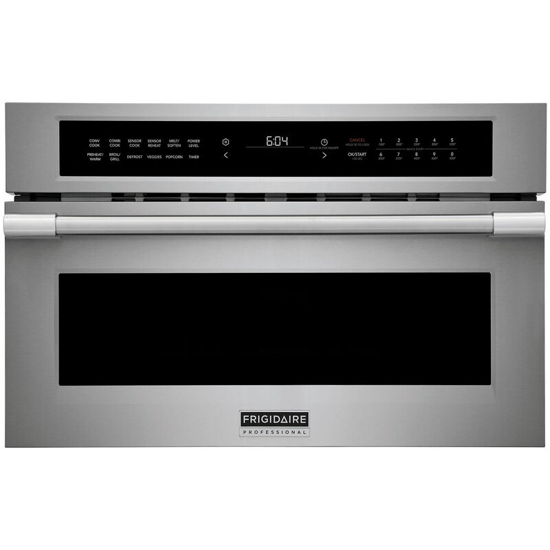 Frigidaire Professional 30 in. 1.6 cu.ft Built-In Microwave with 10 Power Levels & Sensor Cooking Controls - Stainless Steel