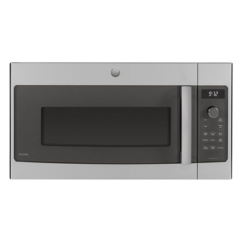 GE Profile 30" 1.7 Cu. Ft. Over-the-Range Microwave with 10 Power Levels, 300 CFM & Sensor Cooking Controls - Stainless Steel