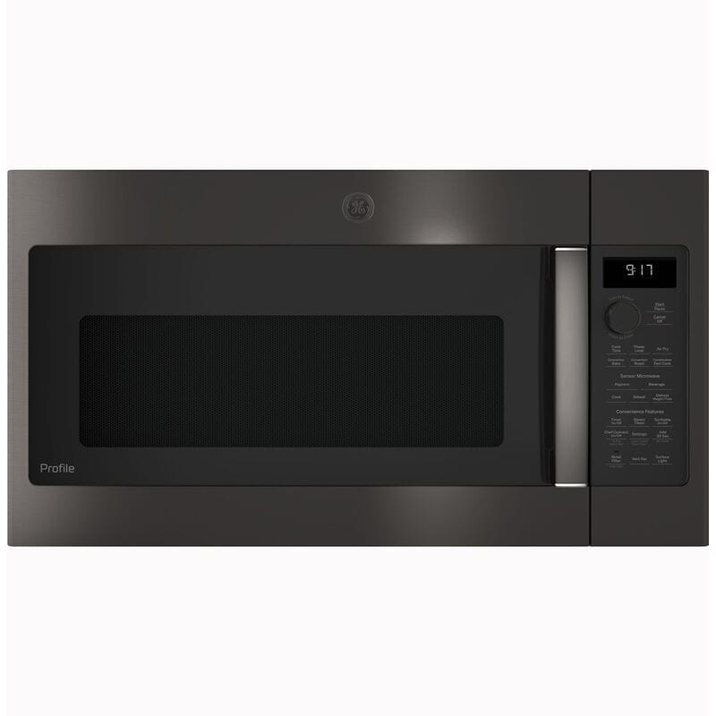 GE Profile 30 in. 1.7 cu. ft. Over-the-Range Microwave with 10 Power Levels, 300 CFM & Sensor Cooking Controls - Black Stainless