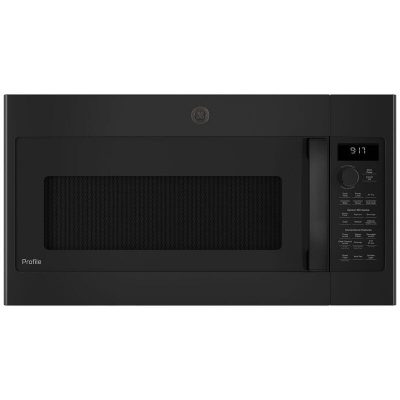 GE Profile 30 in. 1.7 cu. ft. Over-the-Range Microwave with 10 Power Levels, 300 CFM & Sensor Cooking Controls - Black