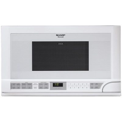 Sharp 24 in. 1.5 cu.ft Over-the-Counter Microwave Microwave with 11 Power Levels & Sensor Cooking Controls - White