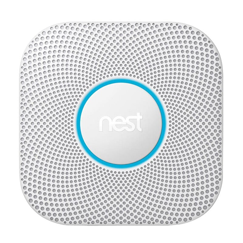 Google Nest Protect Wired Smoke and Carbon Monoxide Detector - White