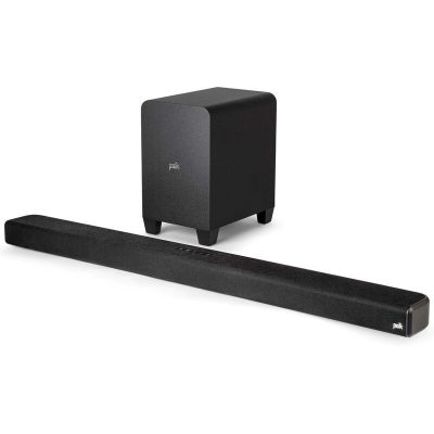 Polk Signa S4 Dolby Atmos 3.1.2 Sound Bar with Wireless Subwoofer - Black