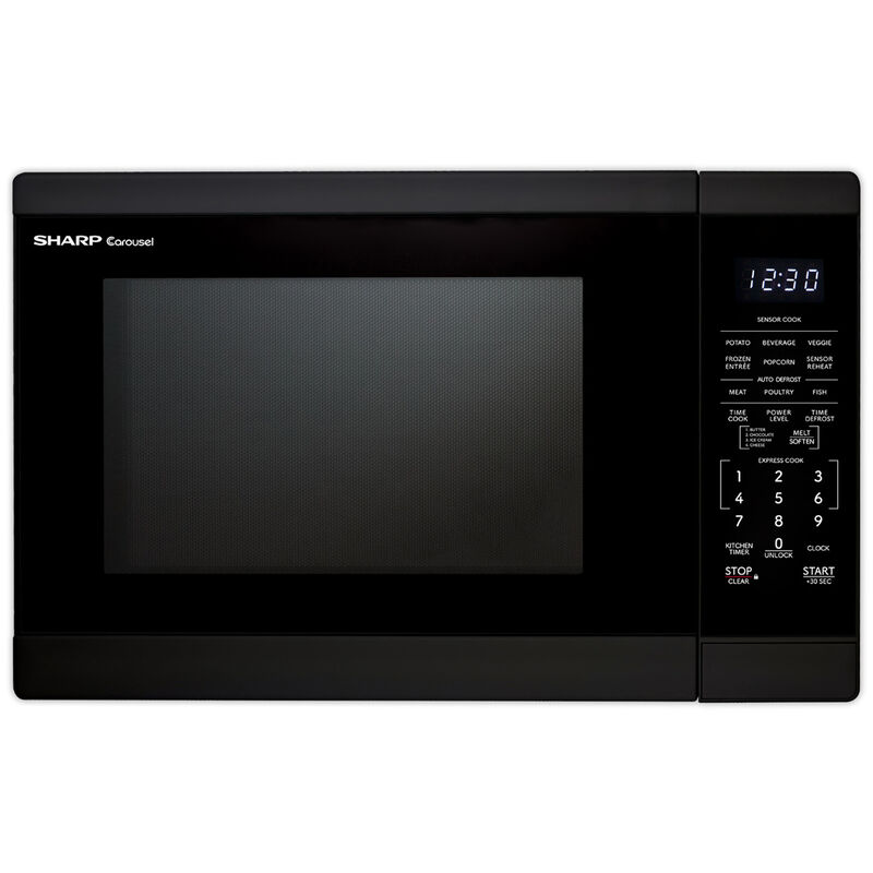 Sharp 20 in 1.4 cu. ft. Countertop Microwave with 11 Power Levels & Sensor Cooking Controls - Black