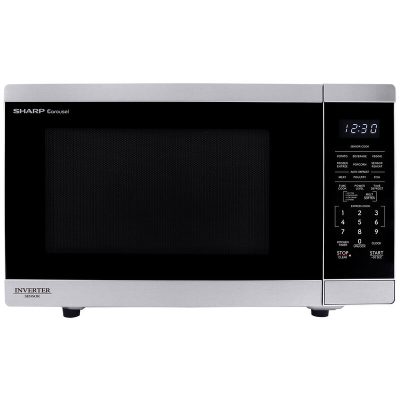 Sharp 20 in. 1.4 cu. ft. Countertop Microwave with 11 Power Levels & Sensor Cooking Controls - Stainless Steel