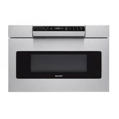 Sharp 24 in. 1.2 cu. ft. Microwave Drawer with 11 Power Levels & Sensor Cooking Controls - Stainless Steel