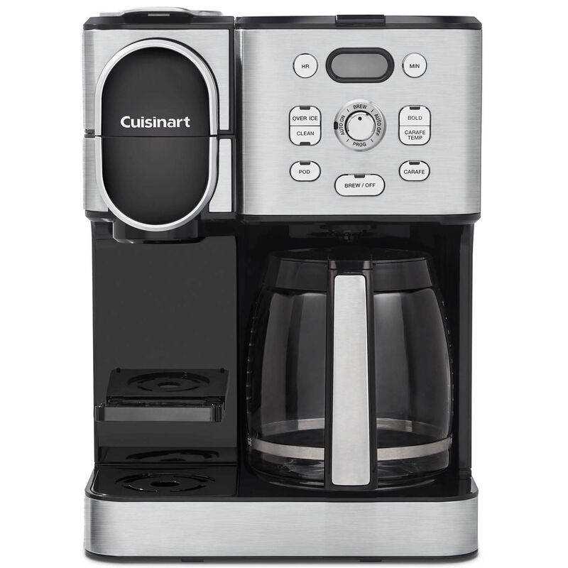 Cuisinart 12-Cup Coffee Maker with Single-Serve Brewer - Stainless Steel