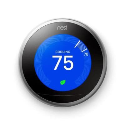 Google Nest Learning Thermostat (3rd Generation) - Stainless Steel
