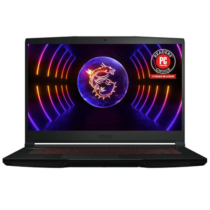 MSI Thin GF63 12VE-201US 15.6" Laptop i5-12450H 16GB 512GB SSD RTX4050 W11 Black