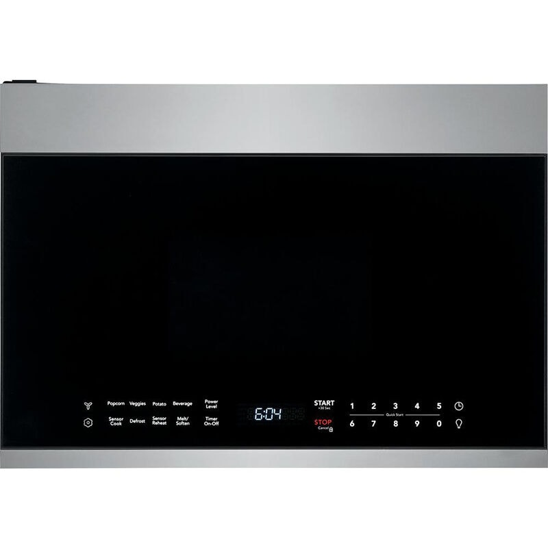 Frigidaire 24" 1.4 Cu. Ft. Over-the-Range Microwave with 9 Power Levels, 300 CFM & Sensor Cooking Controls - Stainless Steel